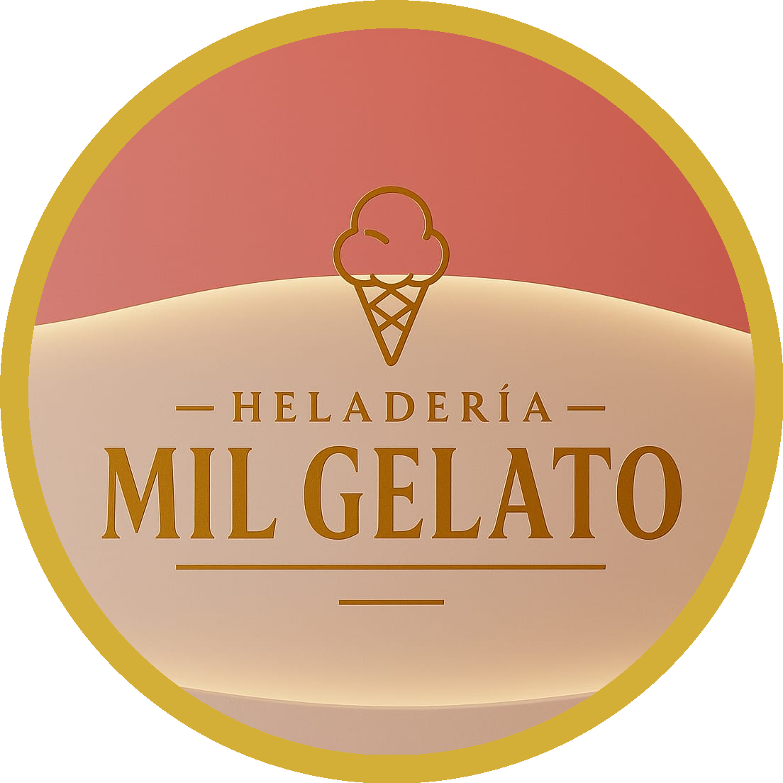 Logo Mil Gelato redondo